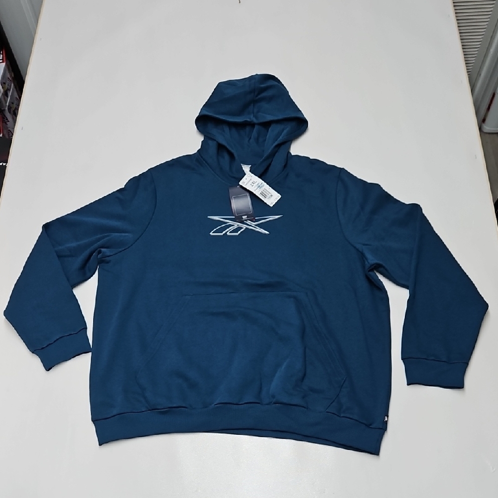 Reebok Men's Deep Blue Pullover Hoodie